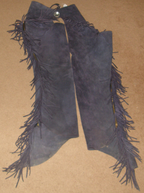 Western Show Chaps Equitation Chaps Western Chaps with Fringe Montana Silversmiths Silver Conchos Dark Purple L Adult