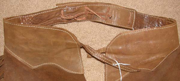 Double A Leather Smoothie Chaps Rough Out Chaps Suede Western Chaps with Fringe Brown M Adult