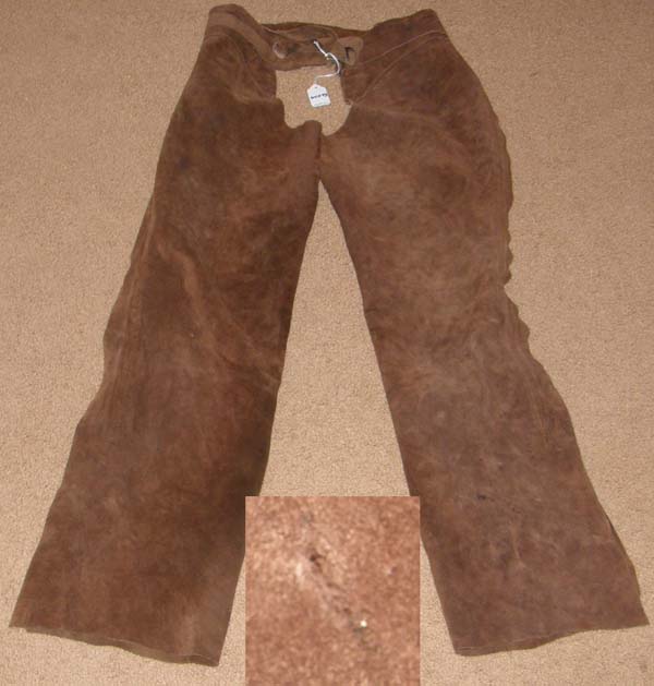 No Fringe Soft Suede Western Chaps Schooling Chaps English Chaps Brown