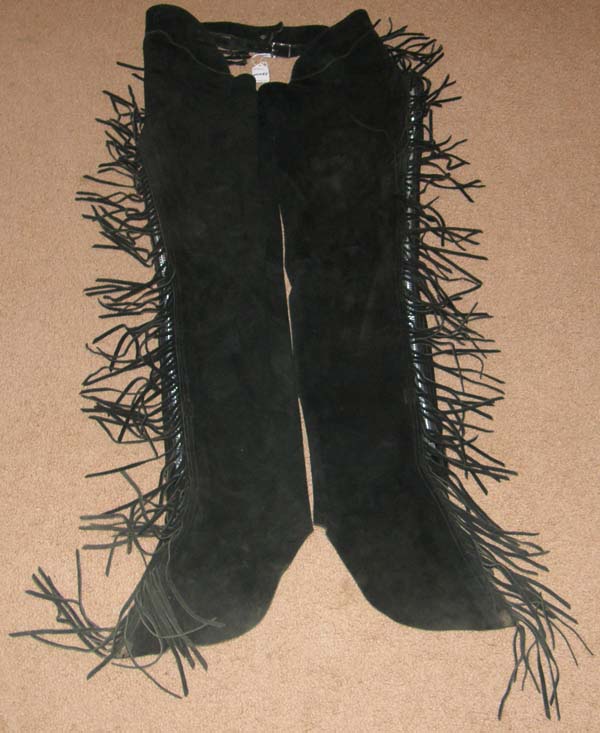 Whitman Black Western Show Chaps Western Equitation Chaps M Adult