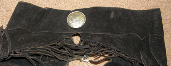 Barnstable Riding Suede Western Chaps with Fringe Western Show Chaps Equitation Chaps L Youth/S Adult Black