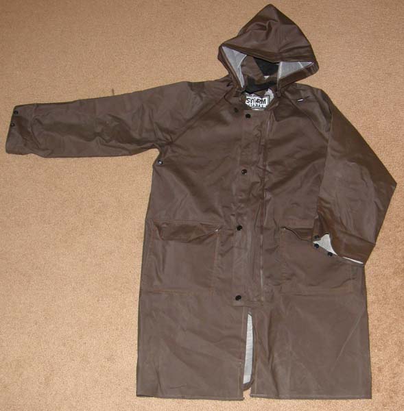 Storm Buster Riding Slicker Raincoat Duster Youth S Brown