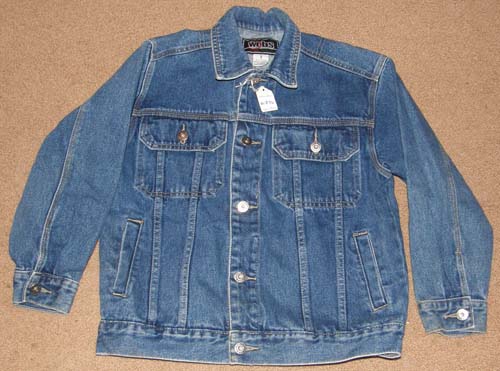 Webs Jeans Jean Jacket Stonewashed Blue Denim Jacket Youth? Small