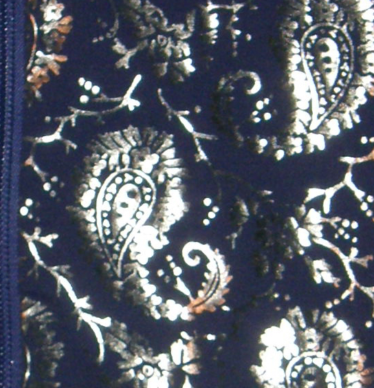 Tuffrider Zip Front Short Rail Shirt Tuff Rider Deep Purple/Silver Paisley Print Western Show Jacket Tunic Ladies XL