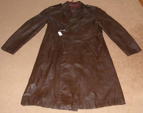 CasaBlanca Full Length Leather Coat Leather Trench Coat Brown 42
