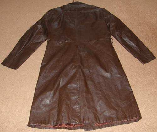 CasaBlanca Full Length Leather Coat Leather Trench Coat Brown 42