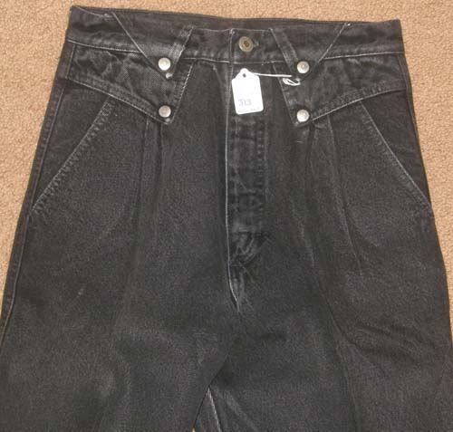 Wrangler Ladies 9/10 Straight Leg Jeans Black Denim Jeans