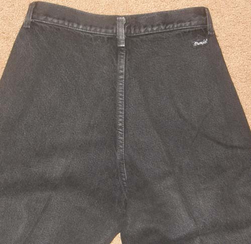 Wrangler Ladies 9/10 Straight Leg Jeans Black Denim Jeans
