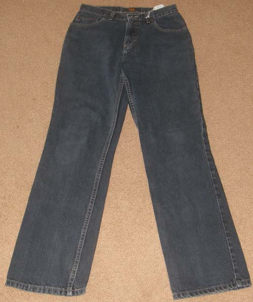 Route 66 Ladies 5/6 Straight Leg Jeans Black Denim Jeans