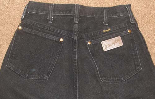Wrangler Ladies11 Straight Leg Jeans Black Denim Jeans