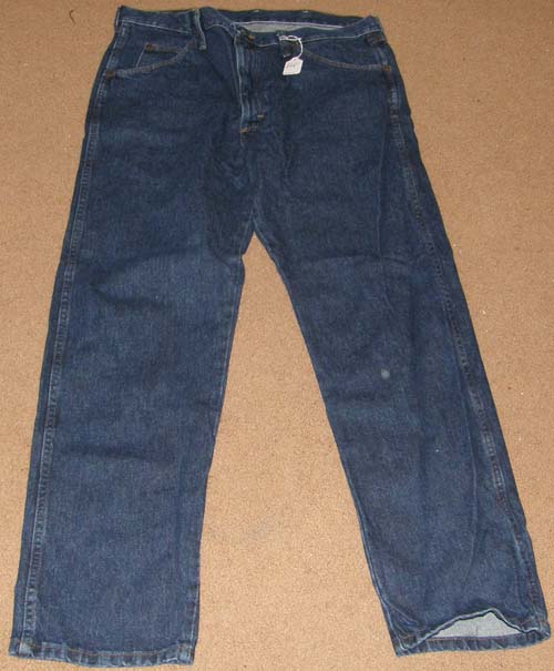 Wrangler Hero Comfort Jeans 5 Pocket Blue Denim Jeans Mens 36x30