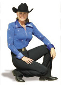 Hobby Horse Show Pants Western Showmanship Pants PMS Black Show Pants Ladies 30