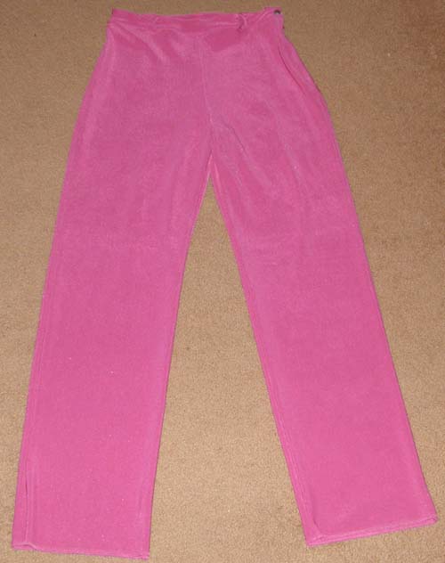 1849 Knit Western Horse Show Pants Western Showmanship Pants Poly Stretch Knit Riding Pants Hot Pink Fuschia M/32