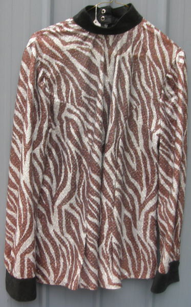 Custom Made Western Show Shirt Glitter Slinky Top Zip Back Rail Shirt Mommy & Me Leadline Western Shirt Ladies XL