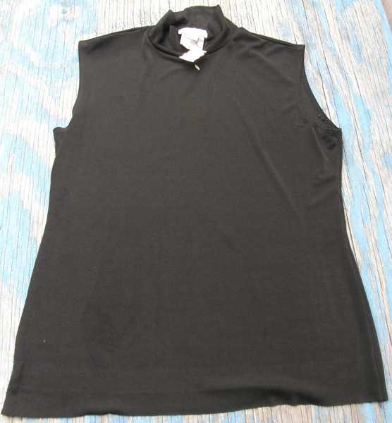 Hobby Horse Basic Sleeveless Slinky Top Western Show Shirt Sleeveless Western Show Top Black Ladies S