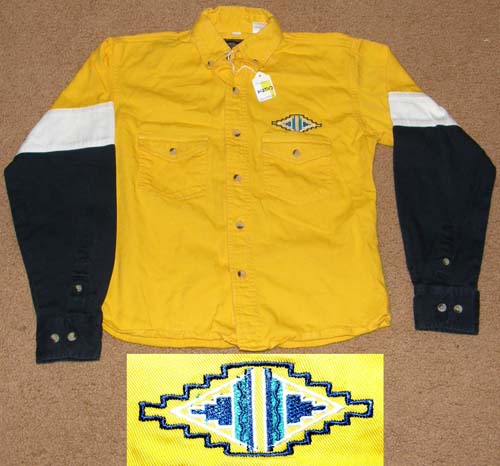 Roper Western Shirt Long Sleeve Shirt Rodeo Cowboy Shirt Boys L (10-12)