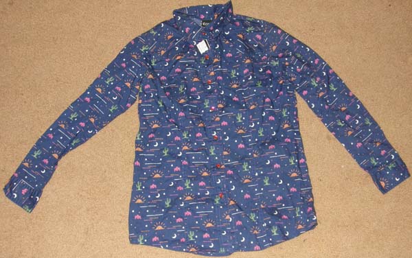 Cruel Girls Long Sleeve Shirt Cotton LS Western Shirt Girls XL/12