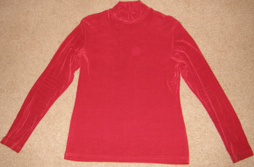 Hobby Horse Basic Slinky Western Show Shirt Slinky Top Dark Red Ladies L