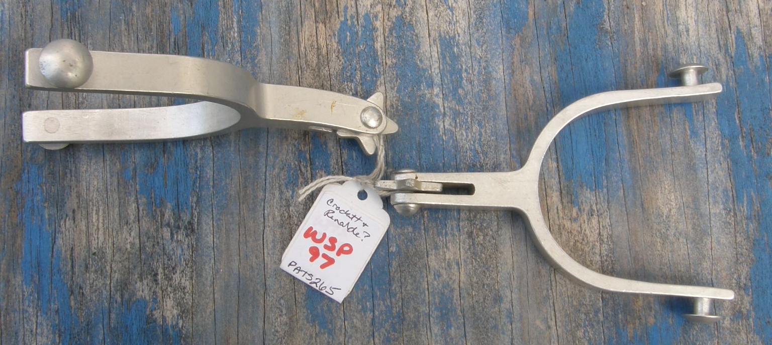 Vintage Crockett & Renalde? Cast Aluminum Western Spurs