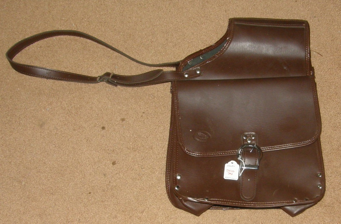 Honda Faux Leather Saddle Bags Motorcycle Saddlebags Brown