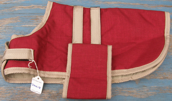 Whiteriver Waterproof Winter Dog Blanket White River Windproof Small Dog Coat Burgundy 13"