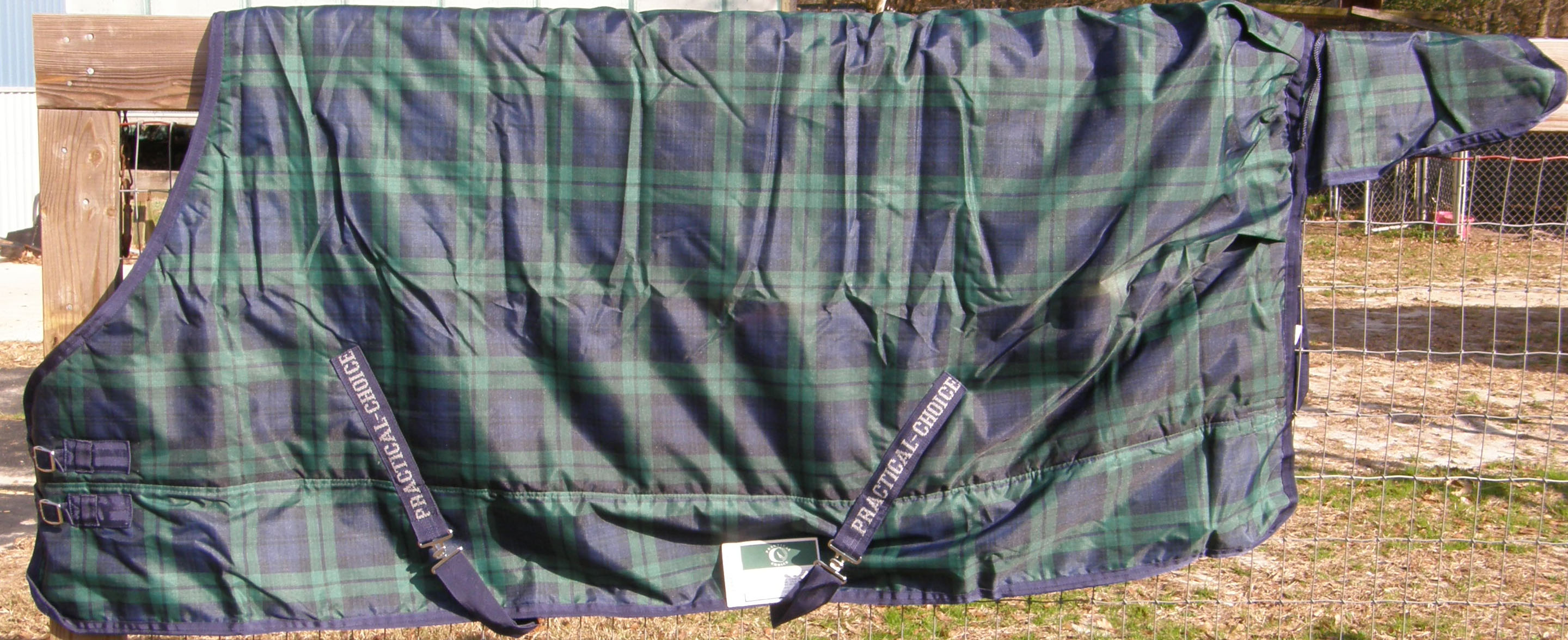 82” OF Practical Choice Ripstop Waterproof Turnout Blanket Horse Winter Blanket Blackwatch Plaid
