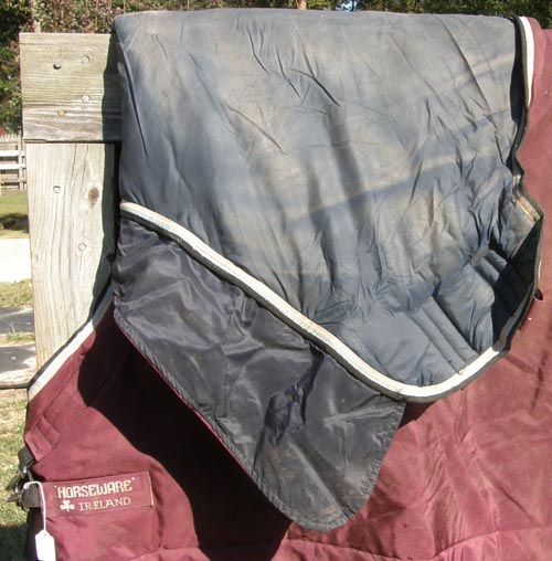 81" OF Horsewear Rambo Rug Plus All In One Turnout Blanket Horse Heavy Winter Blanket Rambo Wug with Attached Neck Cover Burgundy/Grey 400g
