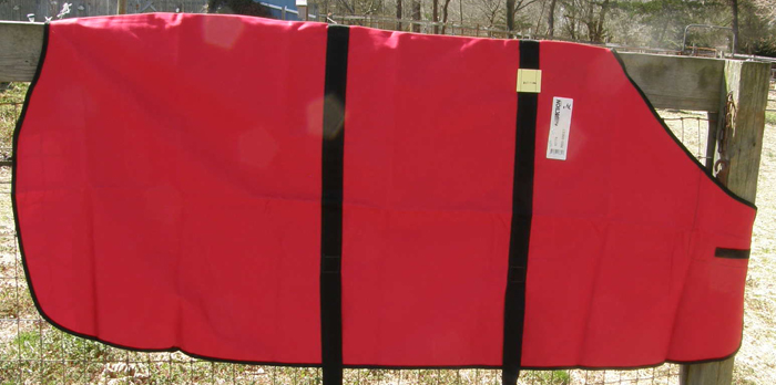 Action Co 74” OF Cotton Duck Stable Sheet Red/Black