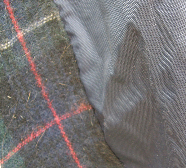 72" OF Cameo Donegal Rain Sheet Flannel Lined Nylon Rain Sheet Fitted Nylon Rain Slicker Horse Navy Blue