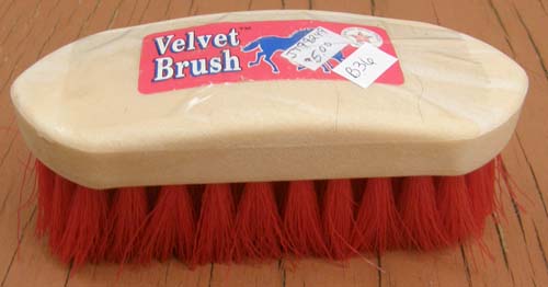 Velvet Brush Dandy Brush Stiff Poly Brush Small Horse Grooming Brush