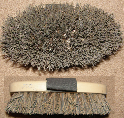 Natural Palmyra Fiber Large Oval Dandy Brush Mud Brush Extra Stiff Brush Horse Grooming Brush