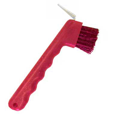 Hoof Pick Brush Combo Hoofpick Brush Red