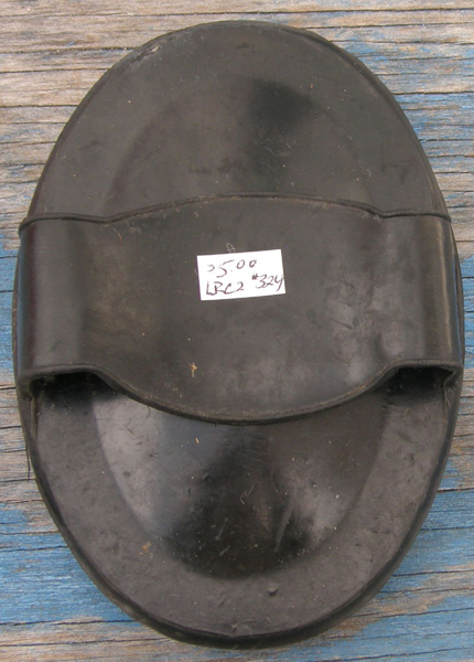 Oval Large Rubber Curry Comb Massage Curry Horse Livestock Pet Black