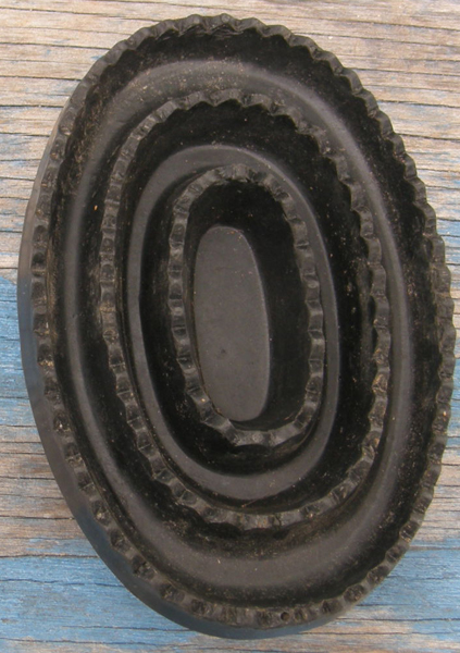 Oval Large Rubber Curry Comb Massage Curry Horse Livestock Pet Black