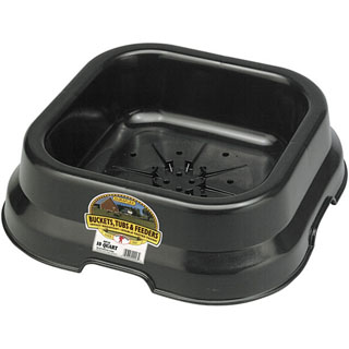 Little Giant Duraflex 10 Quart Mineral Salt Pan Salt Block Holder Feed Pan Bucket