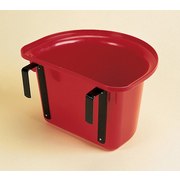 Stubbs Portable Manger Flat Back Bucket Fence Feeder White