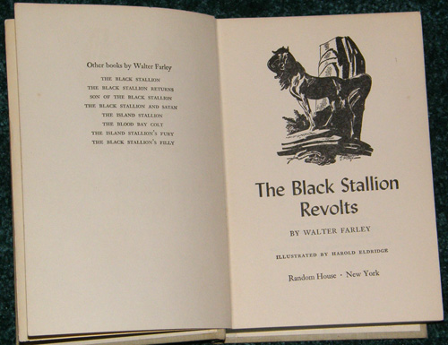 The Black Stallion Revolts Vintage Horse Book By Walter Farley