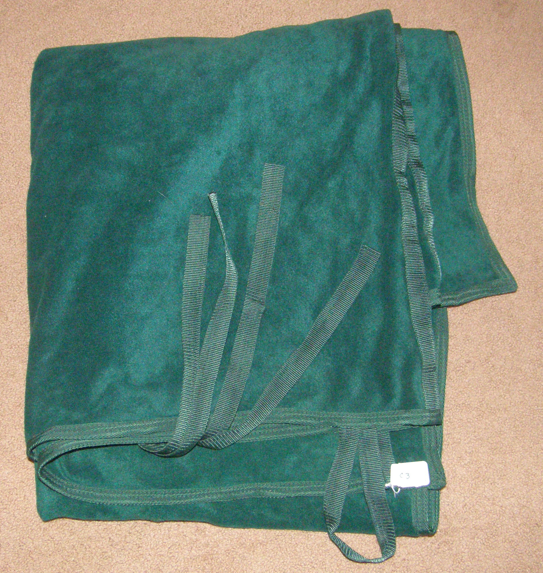 Plush Fleece Cooler Show Cooler Horse Hunter Green