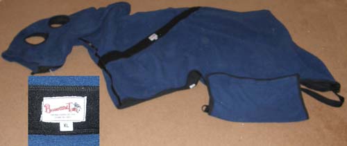 Beautiful Tails Snuggy Fully Lined Polar Fleece Ringside Blanket Polartec Fleece Show Cooler Polarfleece Contour Cooler with Neck Cover XL Horse Navy Blue