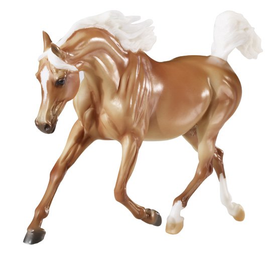 Breyer #1460 / #1463 Weather Girl 2011 Treasure Hunt Palomino Trotting Arabian Horse