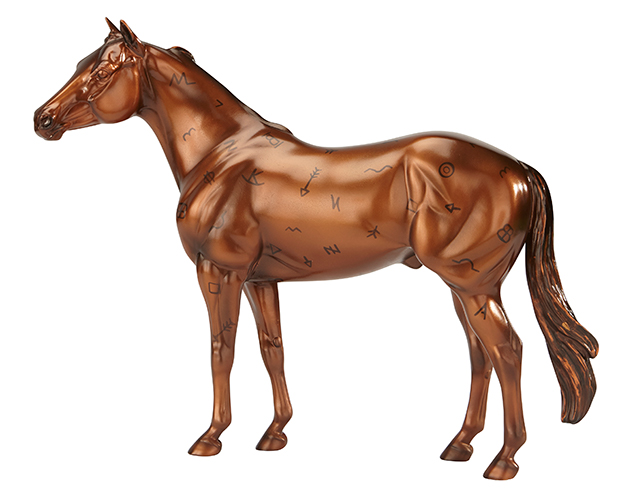 Breyer Horse #1769 Bandera Symbols Of The West Branded American Quarter Horse Ranch Horse Metallic Chestnut Geronimo Limited Edition