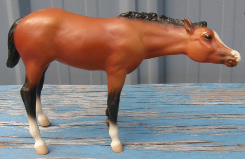 Breyer #3357 Bay Suckling Foal Bay TB Nursing Foal Rosebud Thoroughbred Mare Dapple Grey Dusty Rose