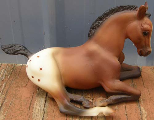 Breyer #400195 Buster Appaloosa Lying Down Foal SR Buster & Brandi Set JAH App