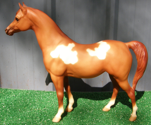 Breyer #490196 Spotted Legacy Chestnut Pinto Proud Arabian Mare Proud Arabian Foal Sears SR 1996 PAM PAF