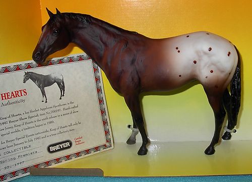 Breyer #700197 King of Hearts Bay Blanket Appaloosa Secretariat Show Special SR 1997 Tour Model Signing Party Special Run