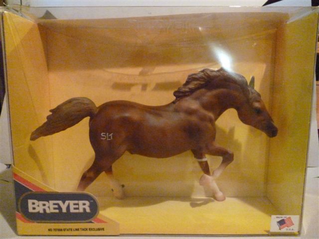 Breyer #707898 Wildfire’s Fury SR SLT Chestnut Running Stallion State Line Tack Special Run 1998
