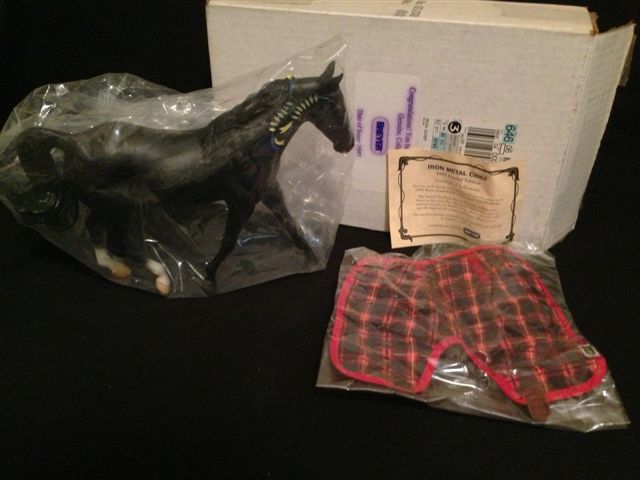 Breyer #710197 Iron Metal Chief with Blanket Black Missouri Fox Trotter SR JCP Penneys 1997 Special Run