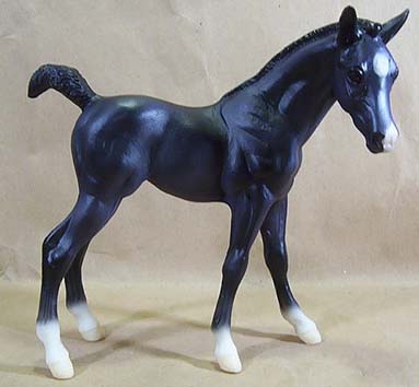 Breyer #710301 Shadow Of Blue SR Blue Roan Amber Breyerfest Model Special Run 2001