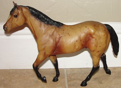 #712459 Breyer Traditional Collector’s Family Set SR JCP Penneys Bay Peppercorn Roan Appaloosa Stock Horse Stallion App SHS