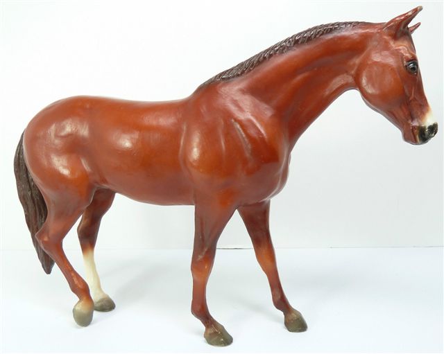 Breyer #717450 Chestnut Rugged Lark SR JCP Penneys QH Quarter Horse Stallion Special Run Traditional Horse Set 1990